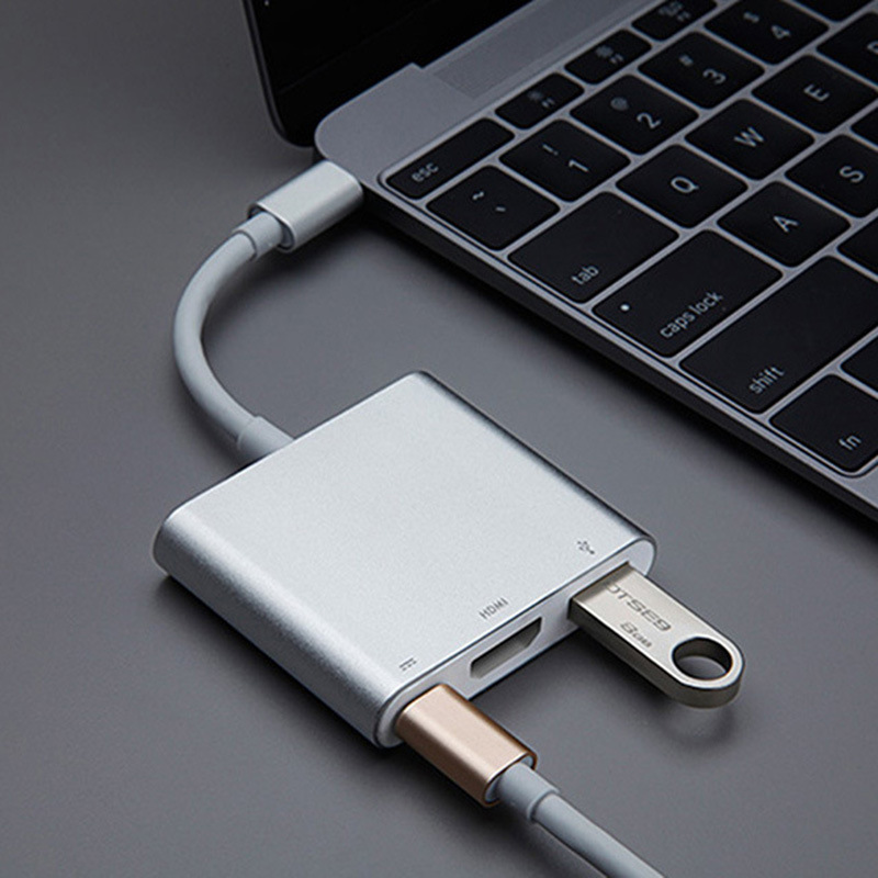 Cáp Chuyển Tín Hiệu Usb 3.1 Type-C Sang HDMI 1080P, Type-C Và Usb 3.0