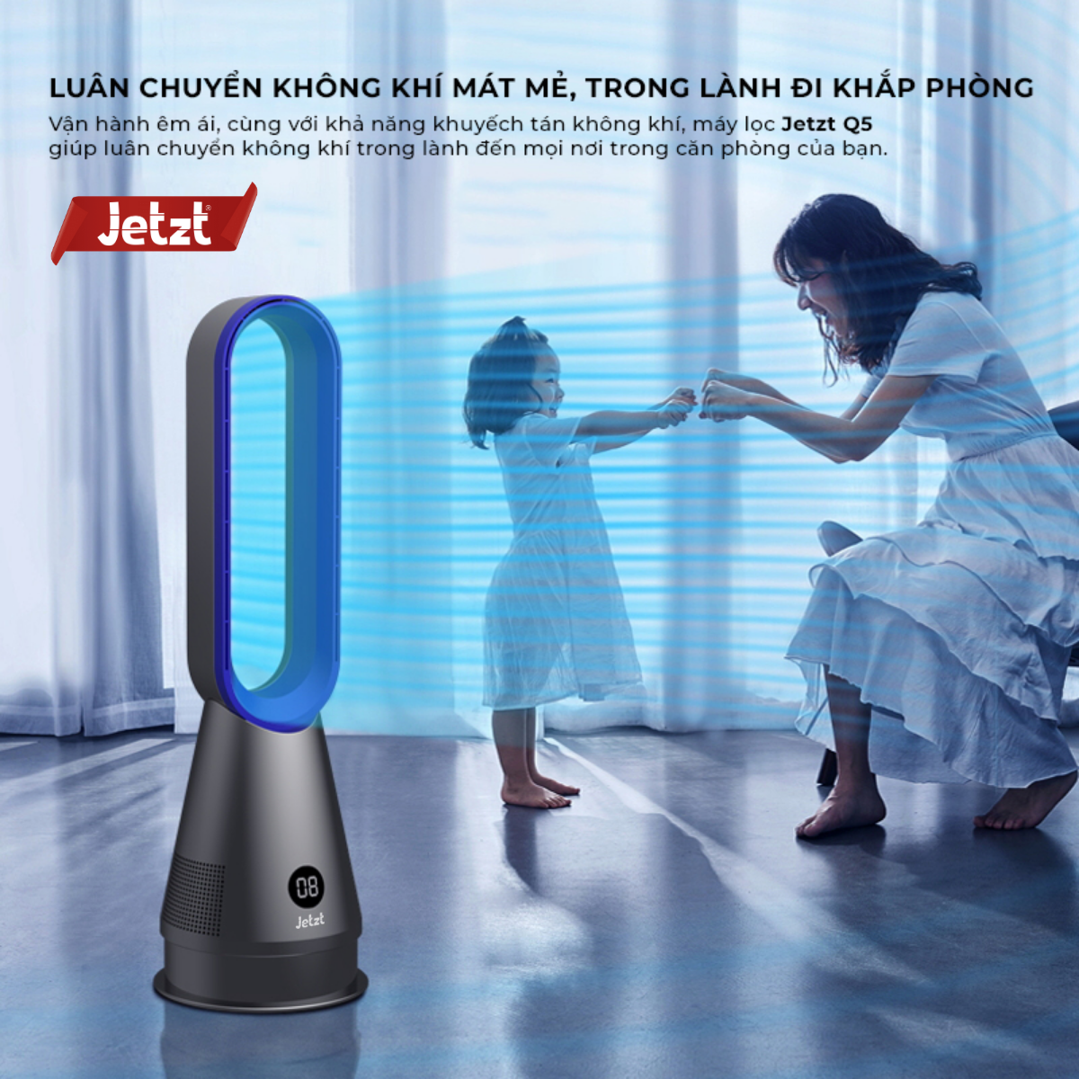 Quạt tháp không cánh Jetzt Q5 , hàng chính hãng