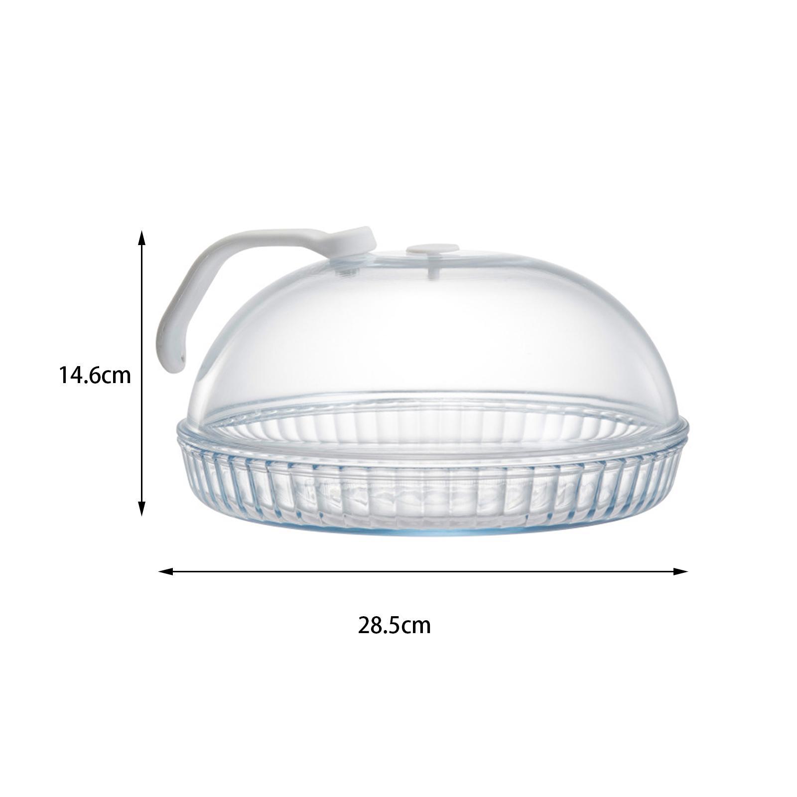 Microwave Splatter Cover with Handle Dia 28.5cm Reusable  Cover