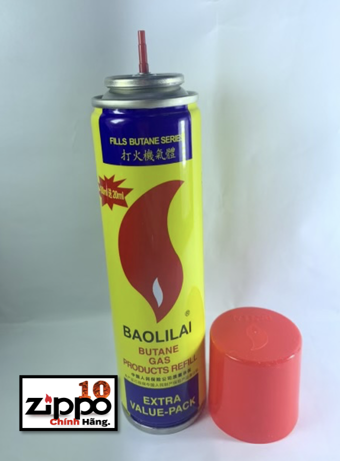 Bình Gas Bơm Bật Lửa Baolilai 200ml(180ml+20ml)