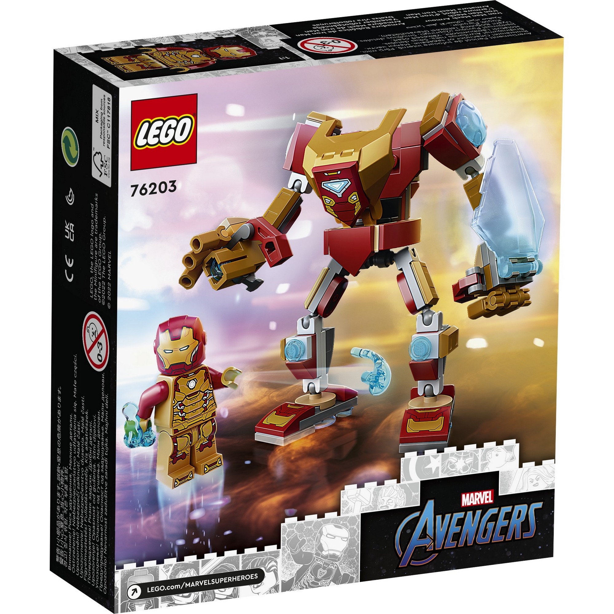 LEGO Super Heroes 76203 Chiến giáp Người Sắt (130 chi tiết)