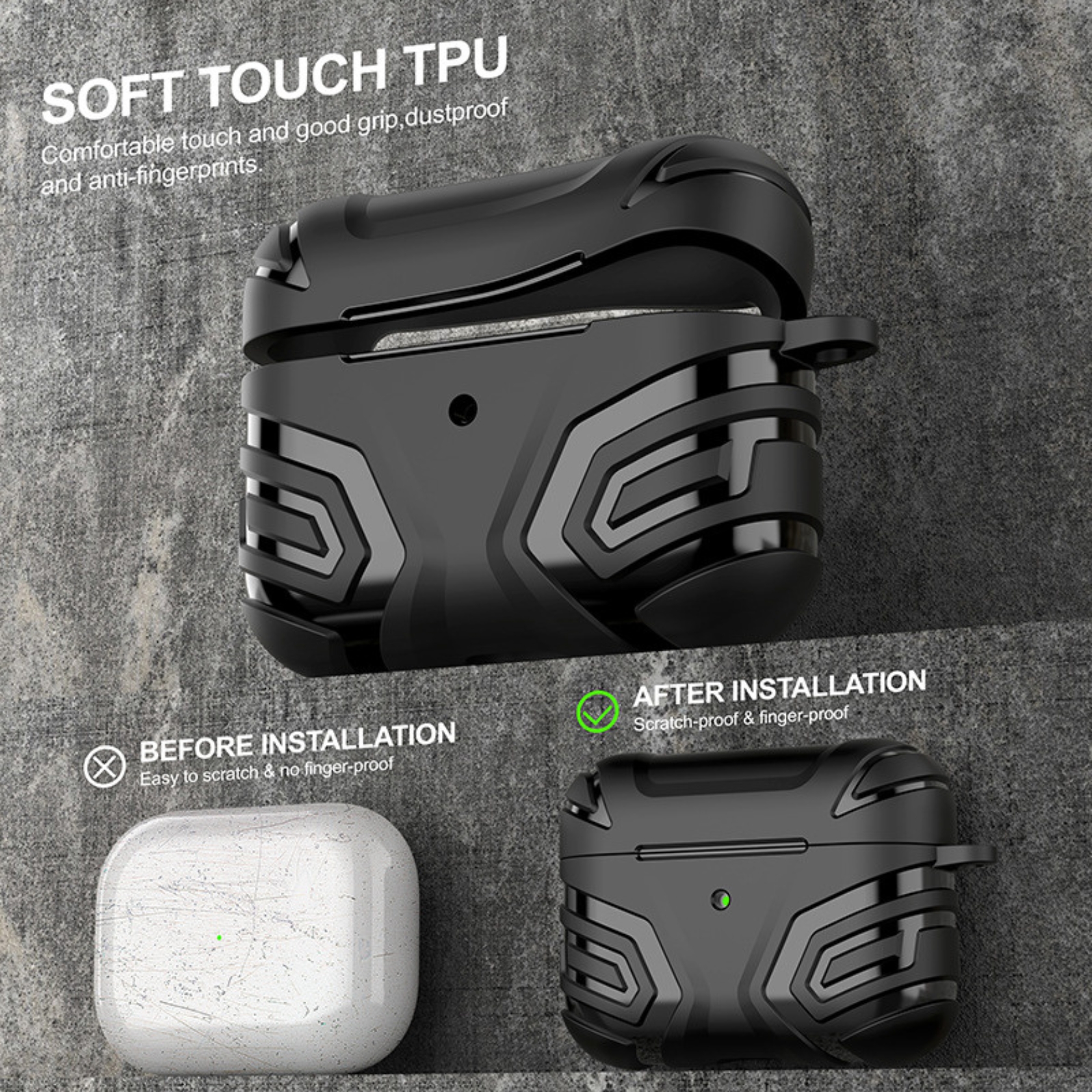 Ốp Case Bao Bảo Vệ Dành Cho Airpods Pro 2 (2022) và Airpods Pro, Kai.N Vanguard Armor - Hàng Chính Hãng