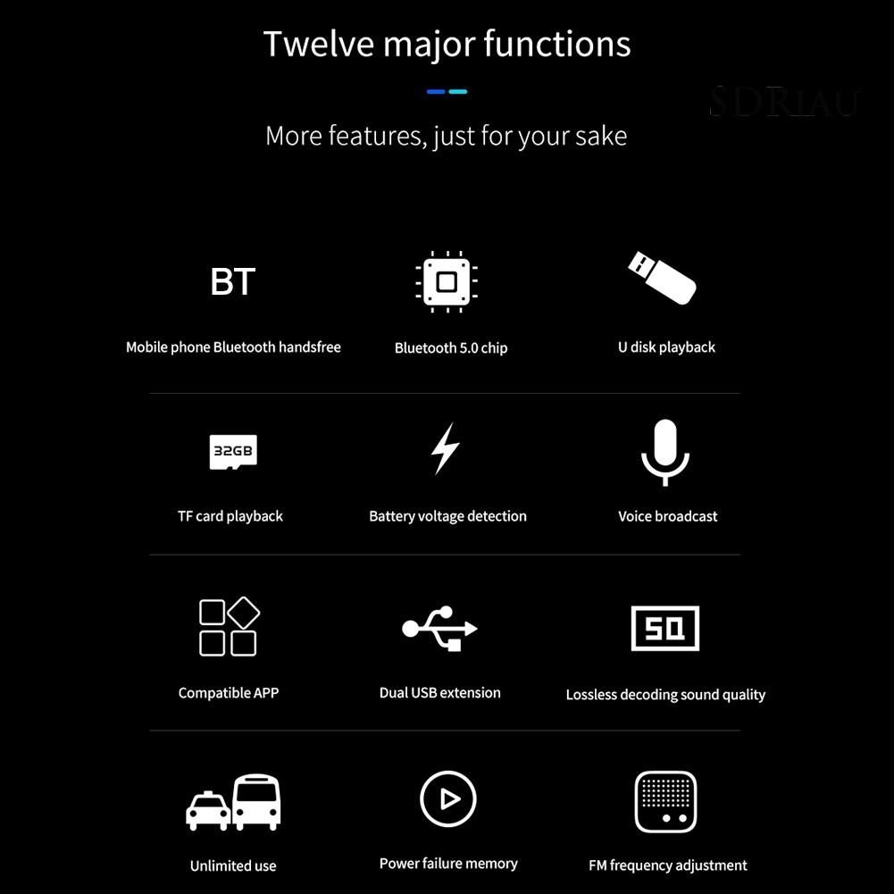 Máy Nghe Nhạc Có Màn Hình Led Hiển Thị Có Cổng Sạc Usb Và Phụ Kiện