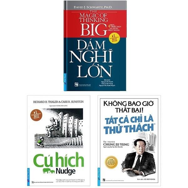 Sách - Combo Dám nghĩ lớn+ Cú hích + Tất cả là thử thách - First News