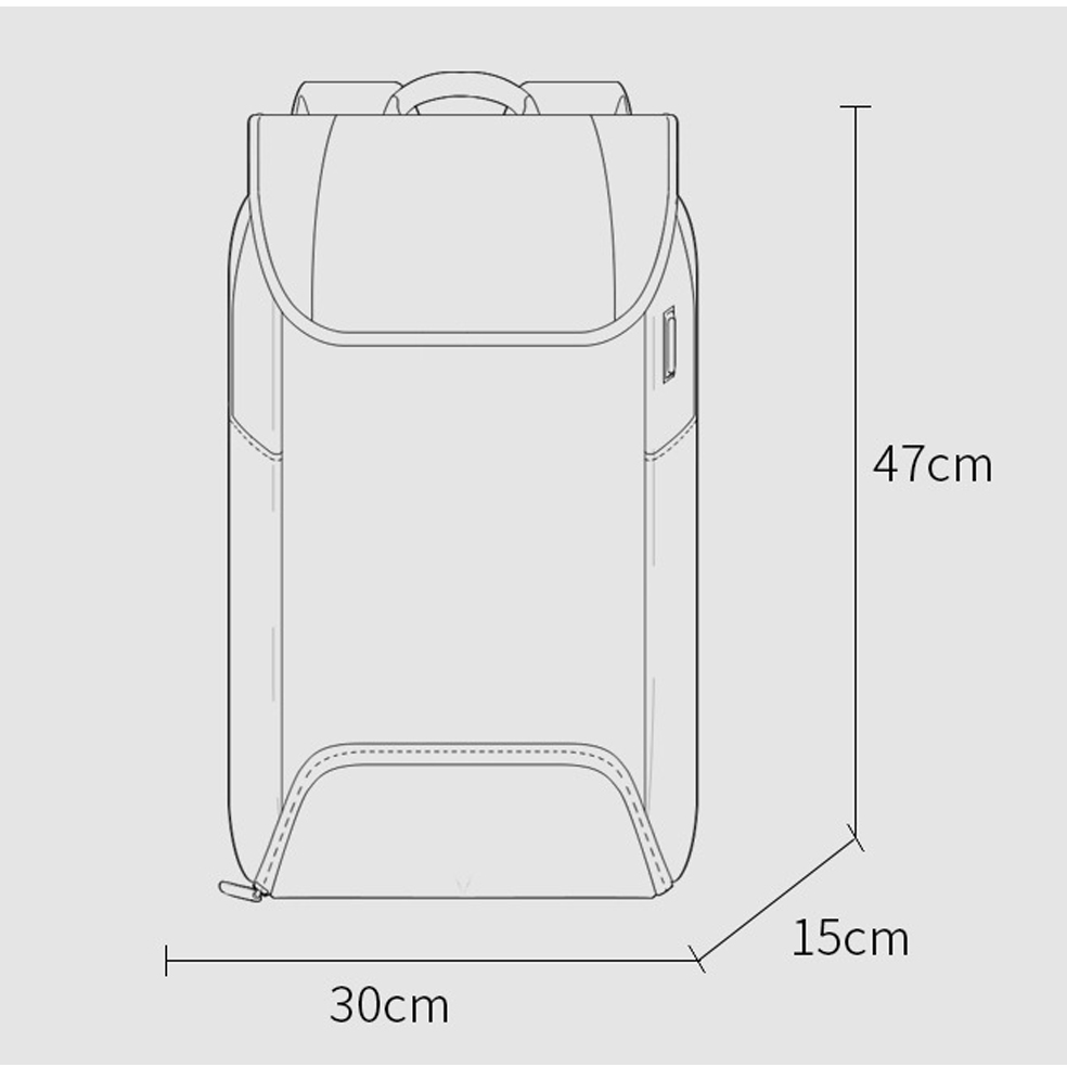 Balo Laptop công sở chống trộm dạng hộp phong cách mới – BLLT5528