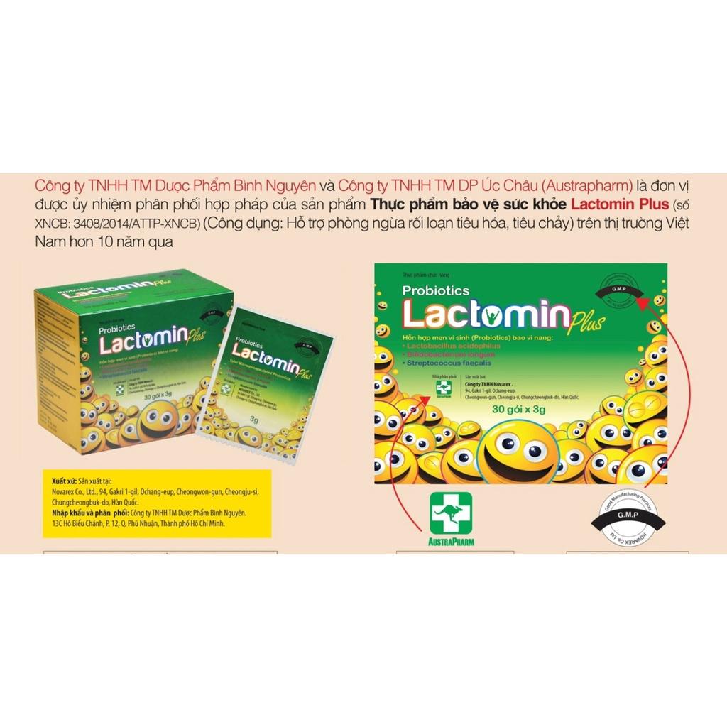 LACTOMIN PLUS - MEN VI SINH HÀN QUỐC HỘP 30 GÓI