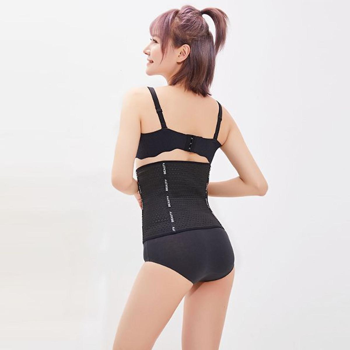 Miếng Nâng Bụng Chống Cuộn - Gen Nịt Bụng 6 Nấc Cài - Đai Bụng Sau Sinh