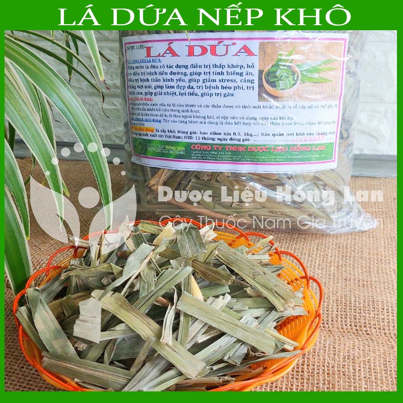 Lá Dứa nếp sấy lạnh khô 100gram