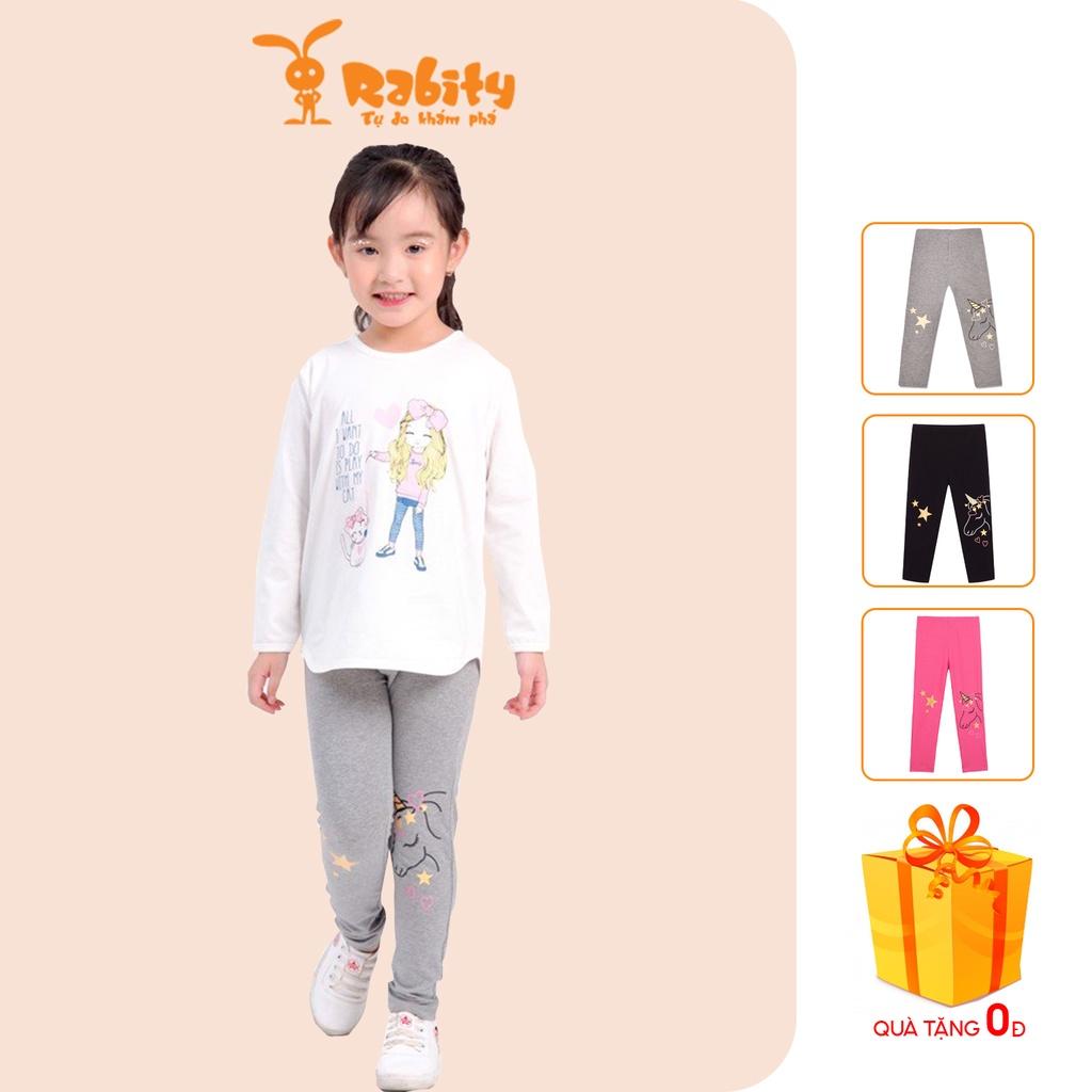 Quần legging bé gái RABITY cạp chun 90742.91735