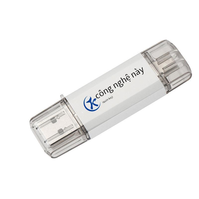 Món quà kinh doanh thuận lợi nhất Đĩa U biểu tượng tùy chỉnh dung lượng lớn 1TB Ổ đĩa flash USB tốc độ cao loại c sử dụng kép cho máy tính và điện thoại di động