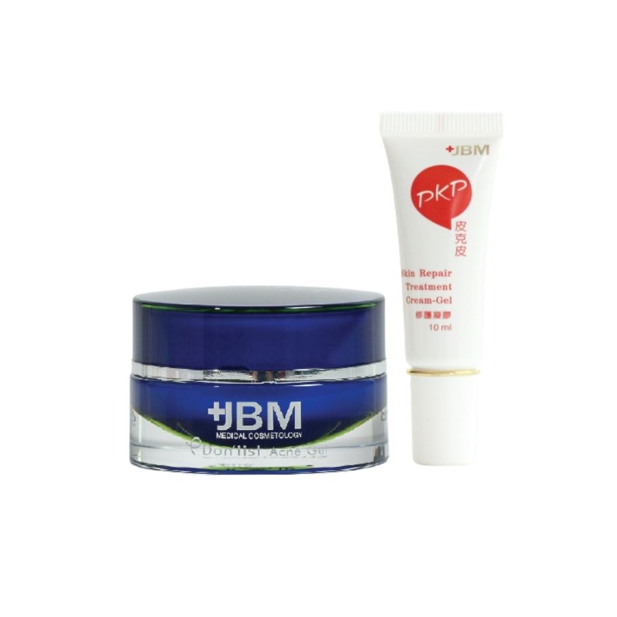 COMBO DƯỠNG DA PKP SKIN REPAIR CREAM-GEL + P DON'TIST ACNE GEL