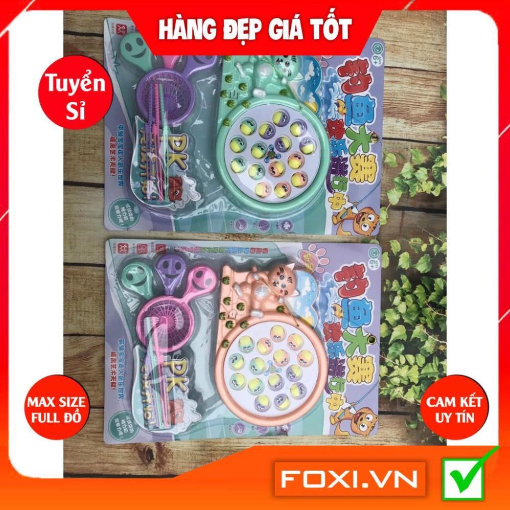 Bộ câu cá thông minh 2 tầng-đồ chơi gỗ Foxi-nhựa-giải trí vui nhộn-tư duy-khéo léo cho tay-đồ chơi gỗ nhựa