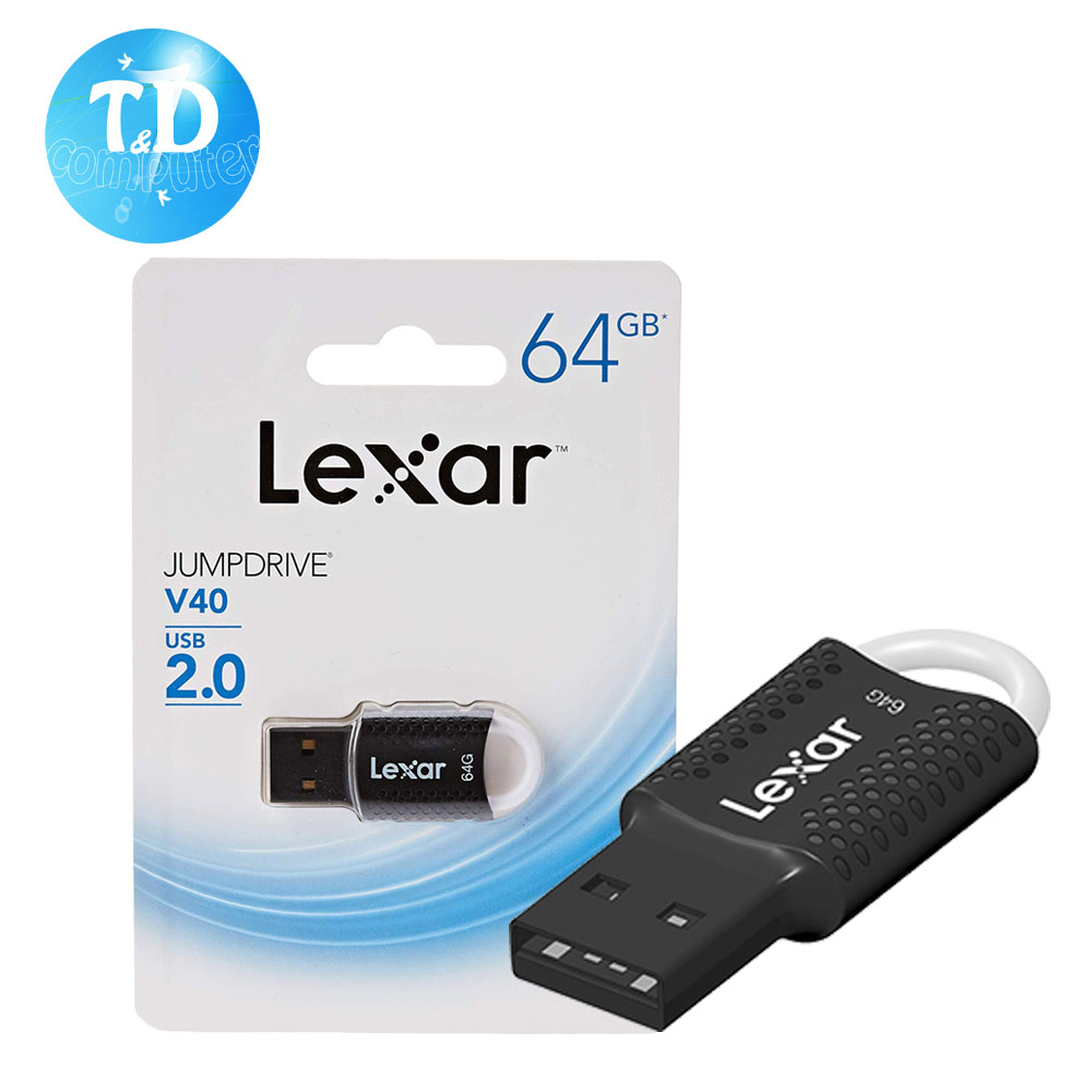 USB Lexar JumpDrive V40 Flash USB 2.0 64GB - Hàng chính hãng Digiworld phân phối