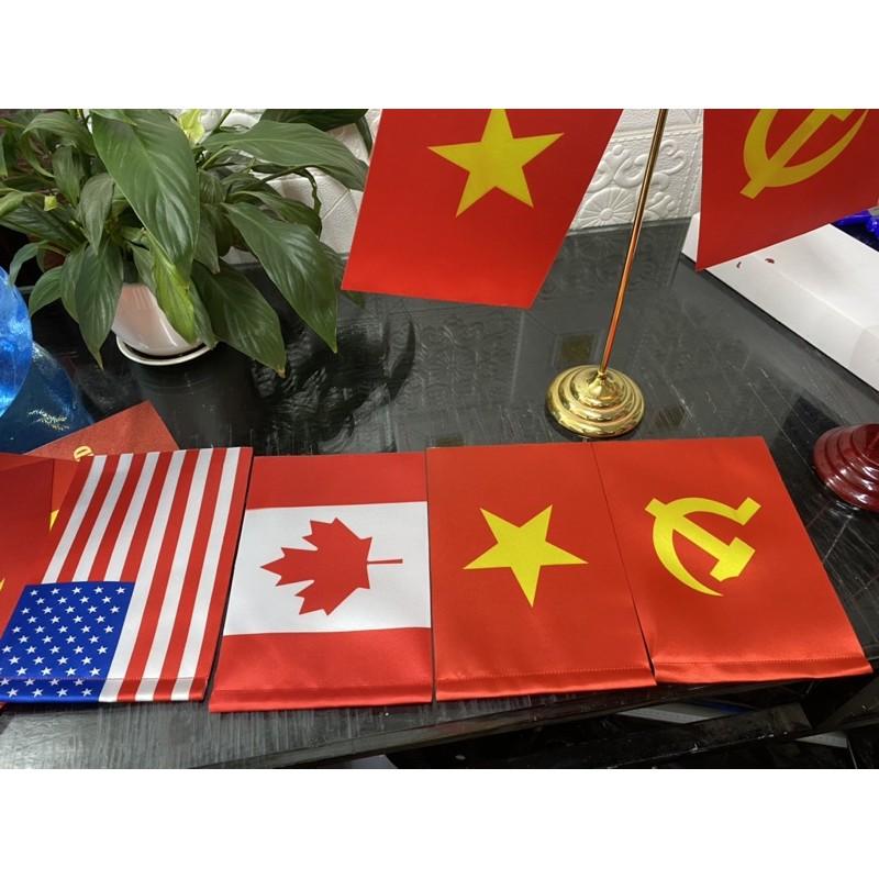 Lá cờ để bàn canada ,cờ để bàn làm việc các nước