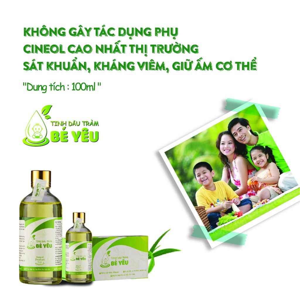 Tinh Dầu Tràm Bé Yêu 100ml BDcare - Thành Phần Thiên Nhiên Giúp Tăng Sức Khỏe Hô Hấp Tránh Muỗi Khử Mùi