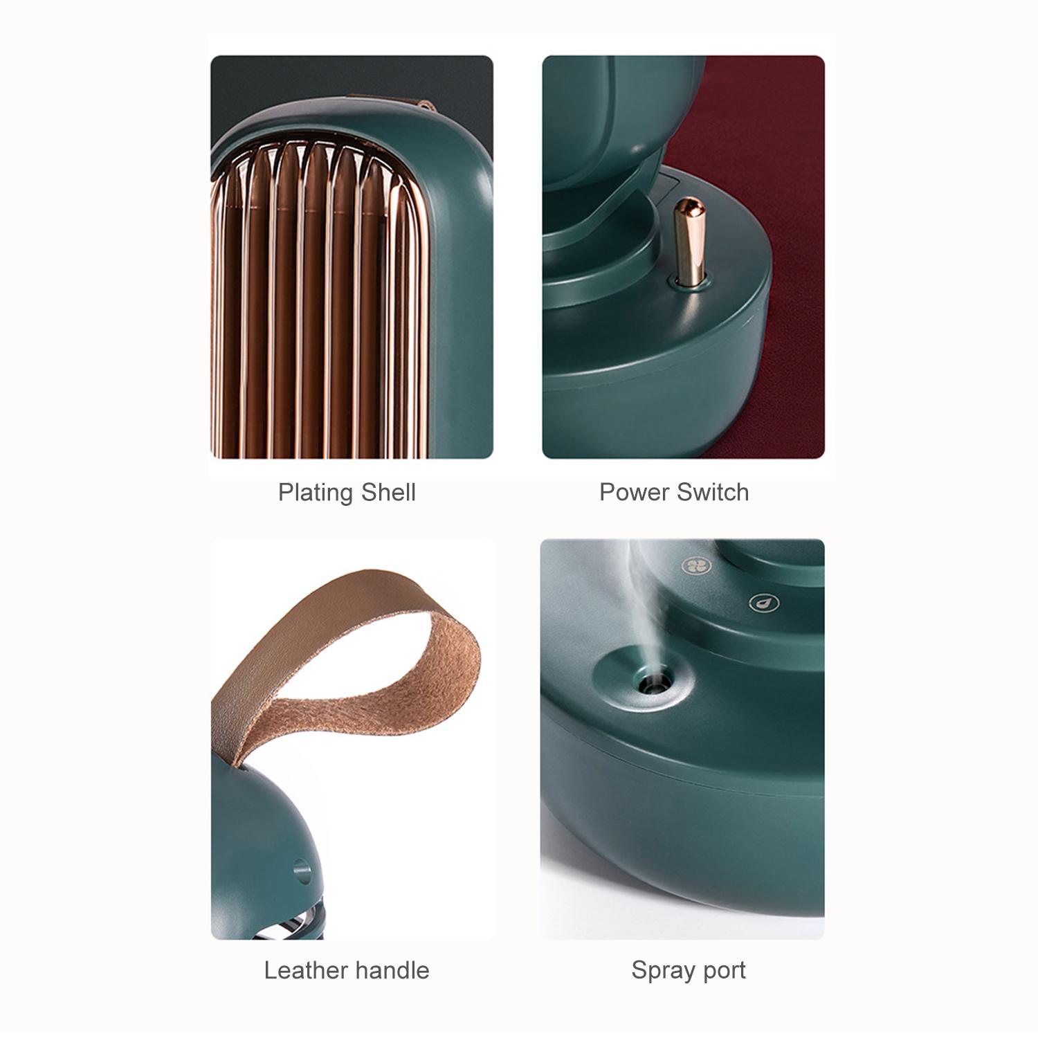 Quạt làm mát,phun sương để bàn Máy tạo ẩm với bình chứa nước220ml, thiết kế dạng bình nước,sử dụng được lâu ở chế độ phun sương.