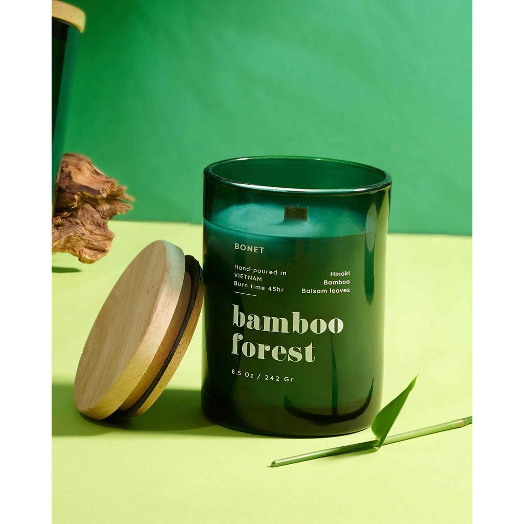 Nến thơm BONET hương Gỗ Bamboo Forest 242gr