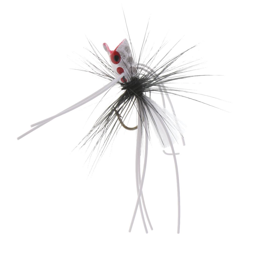 Fly Dry Fishing Floating Popper Flies Artificial Fishing Baits