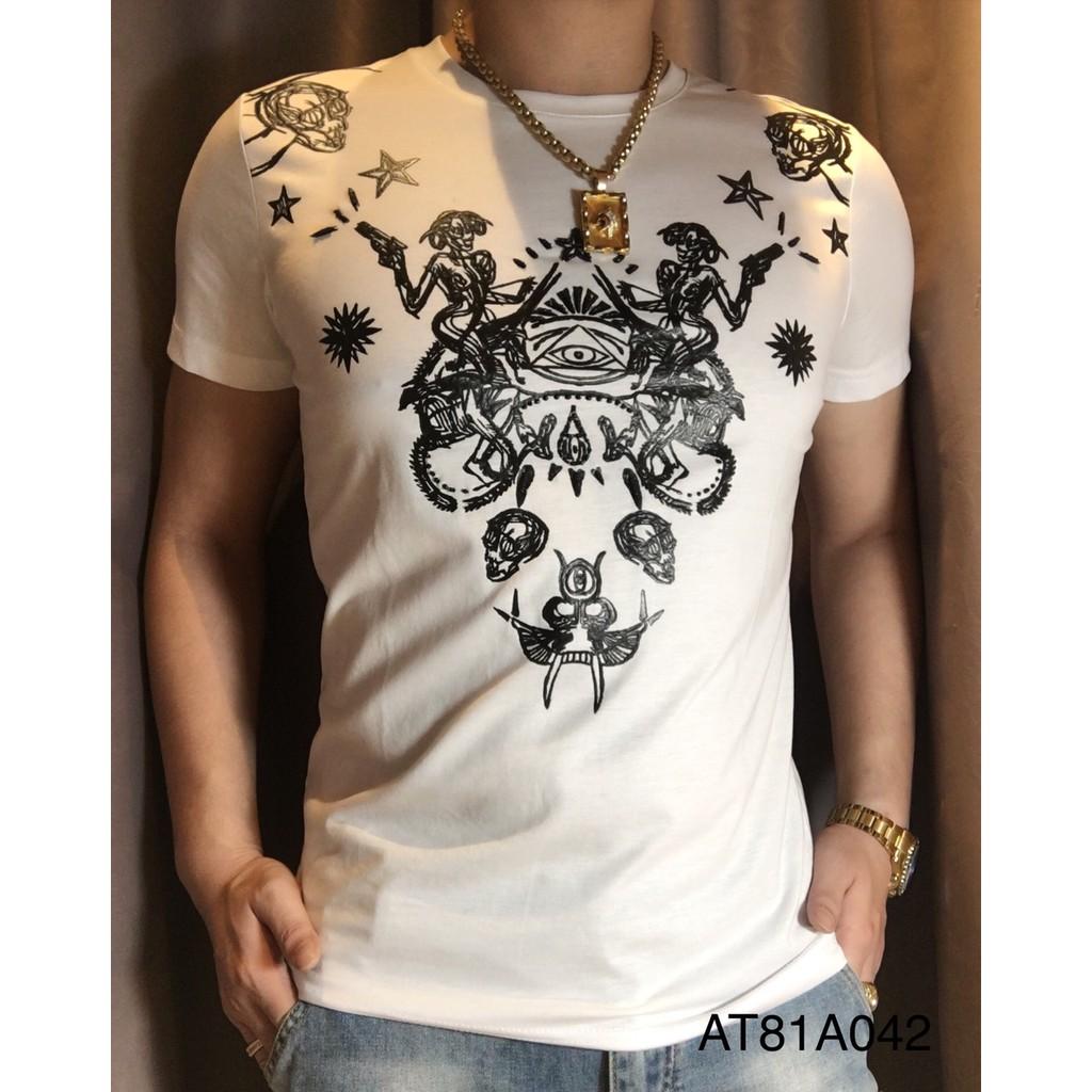 ÁO THUN AT81A042 nam nữ vãi mền,thoáng mát,form body cá tính,họa tiết thêu nỗi 3D đính cườm,ảnh thật 100%