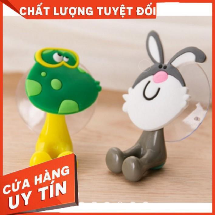 Kẹp treo bàn chải hình thú silicon cute ngộ nghĩnh