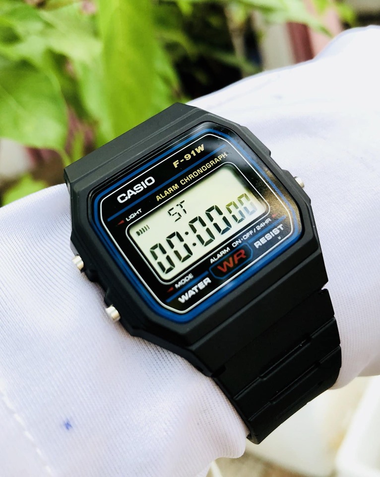 Đồng Hồ Nam Casio F91W-1DG Chính Hãng