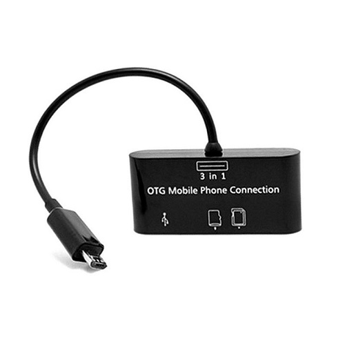 ĐẦU ĐỌC THẺ KIÊM CÁP OTG USB CỔNG MICRO USB SG007