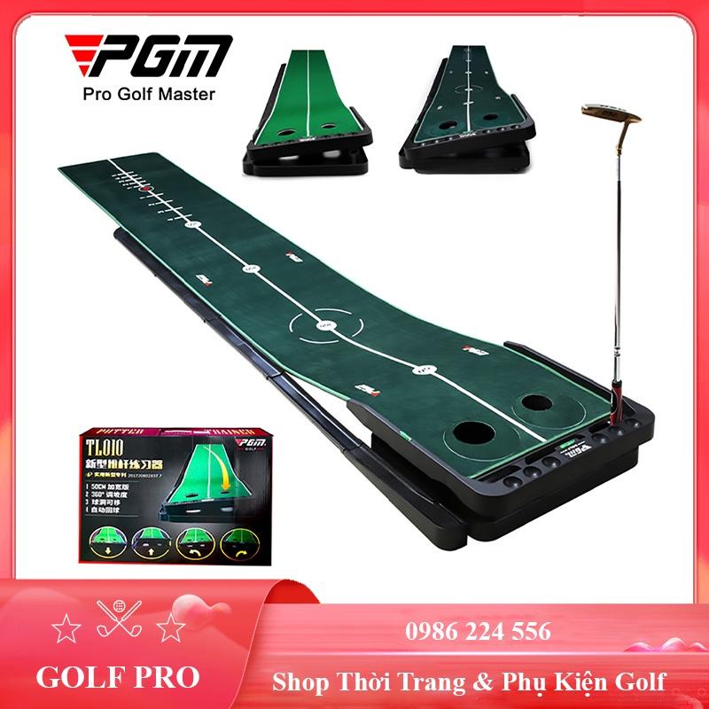 Thảm tập golf Putting 360 độ PGM trong nhà mini luyện cú gạt bóng hiệu quả TT010 - Hàng Chính Hãng