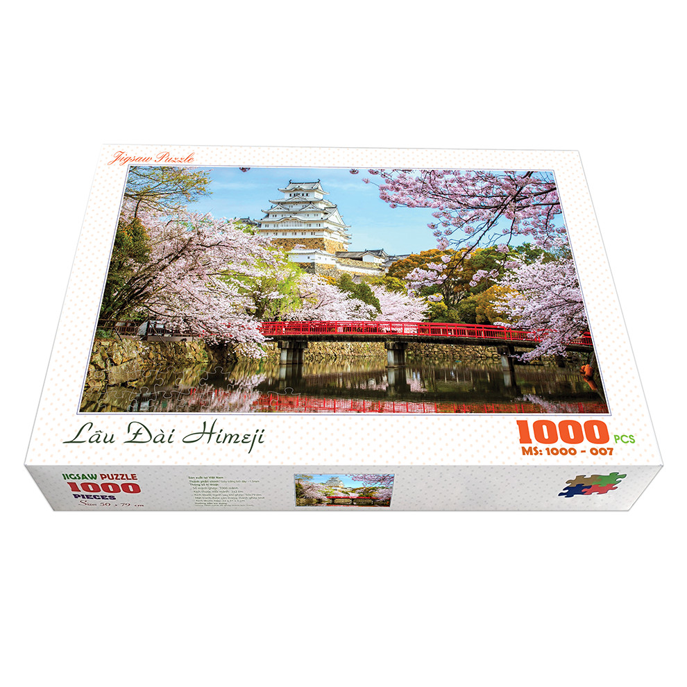 Bộ tranh xếp hình cao cấp 1000 mảnh ghép – Lâu Đài Himeji (50x79cm)