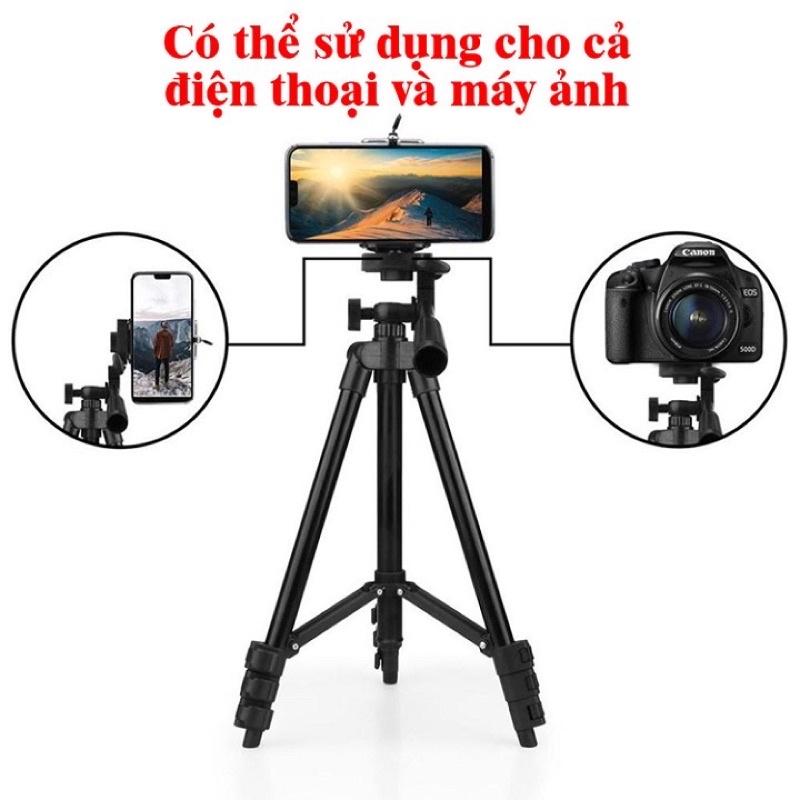 Giá đỡ chụp ảnh điện thoại, livetream, quay video, TikTok 3 chân 3120/3110 kết hợp remote tương thích nhiều dòng máy