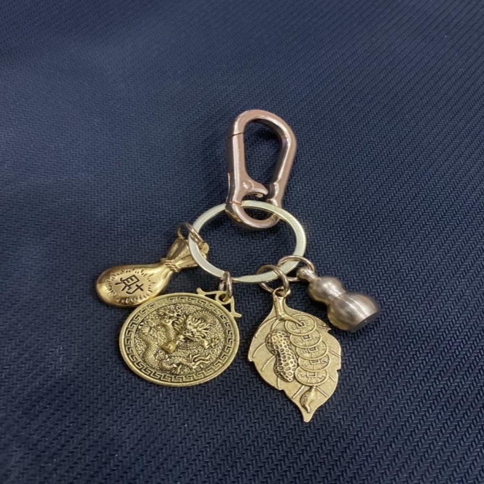 Móc Khóa Phong Thủy 12 Con Giáp Bằng Đồng Thau, Xua Đuổi Tà Khí, Thu Hút Tài Lộc May Mắn, Có Đỉa Treo Quần Sang Trọng
