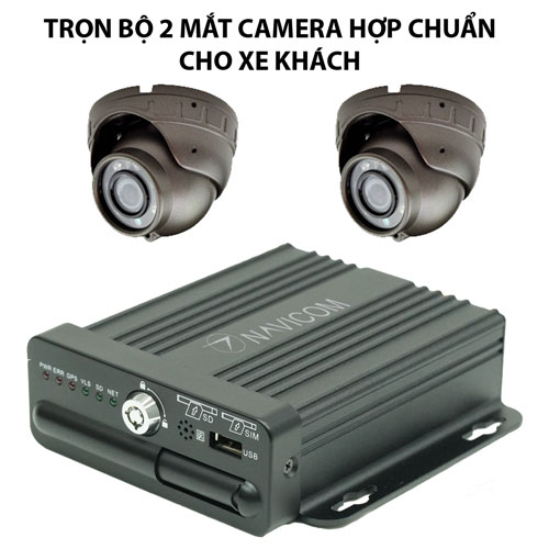 Hệ thống 2 camera hợp chuẩn nghị định 10 cho xe khách 24 chỗ trở lên Navicom HT02ND10 hàng chính hãng