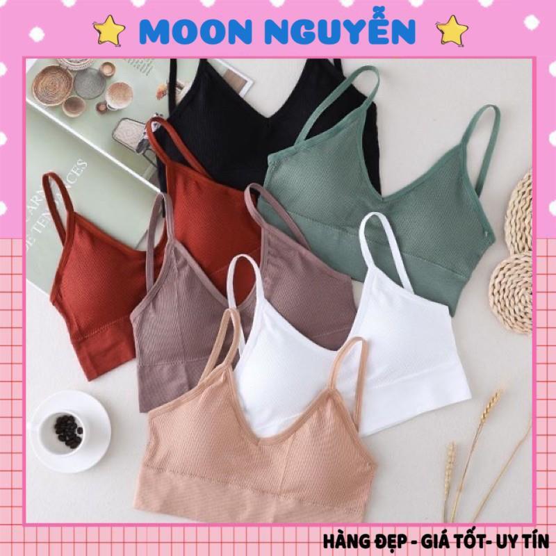 Áo bra gân tăm khoét lưng chữ U, mặc áo hở lưng 367