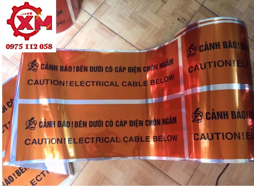 BĂNG CẢNH BÁO NGẦM ĐIỆN LỰC BẢN 50CM X 500 MÉT