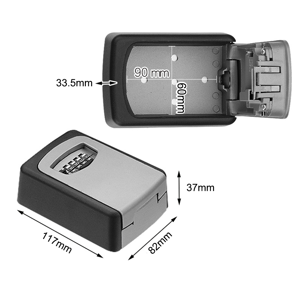 Hộp đựng chìa khóa mật mã 4 số treo tường mẫu Kb-1