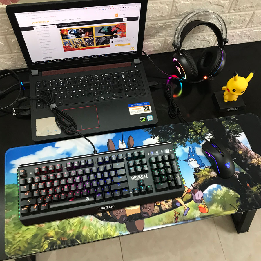 Miếng Lót Chuột, Bàn Di Chuột, mouse pad anime Totoro cỡ lớn (80x30x0.3)