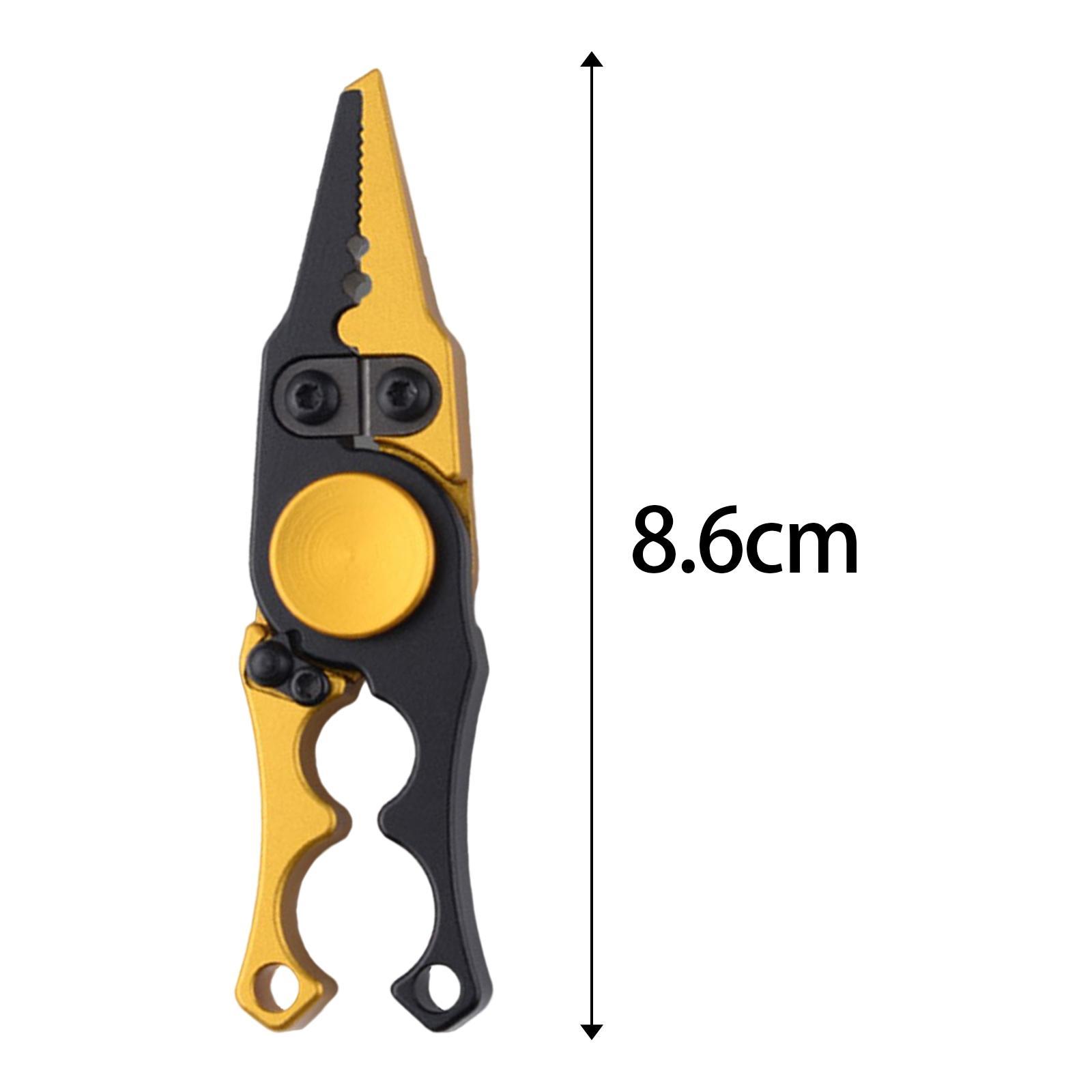 Fishing Pliers Scissors Aluminum Saltwater Resistant Accessories Portable Lightweight Line Cutter Hook Remover Equipment Gadget Fishing Tool