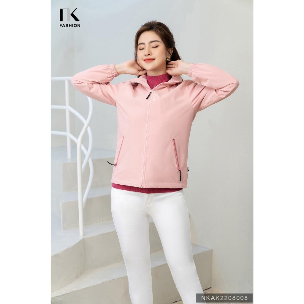 Áo Khoác Gió Nữ Cao Cấp NK FASHION Chất Liệu Nhập Hàn Không Nhăn, Chống Gió Tuyệt Đối NKAK2208008