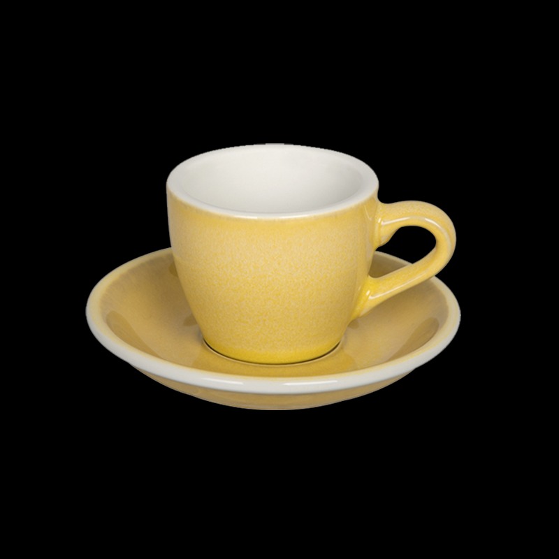 Ly Egg 80ml Espresso Cup &amp; Saucer ((POTTERS COLOURS) - Loveramics