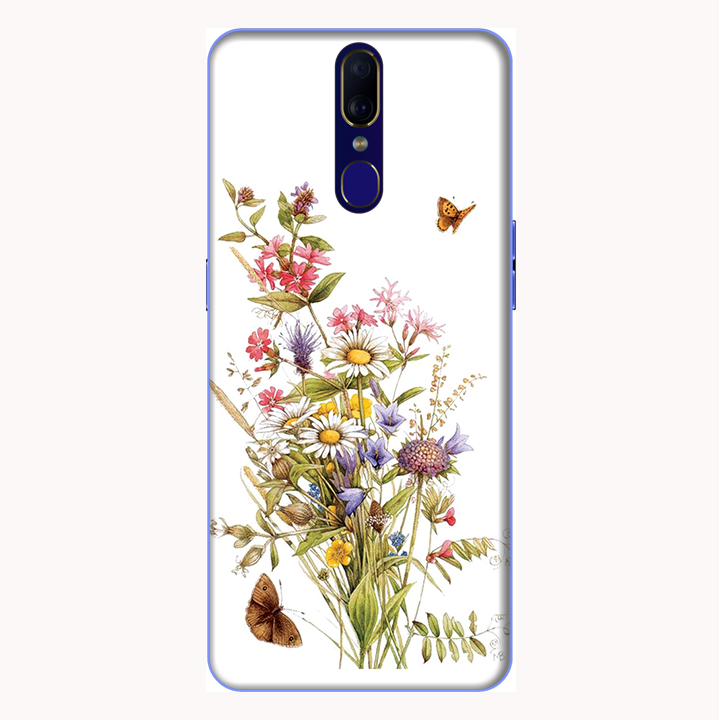 Ốp lưng điện thoại Oppo F11 hình Hoa và Bướm - Hàng chính hãng