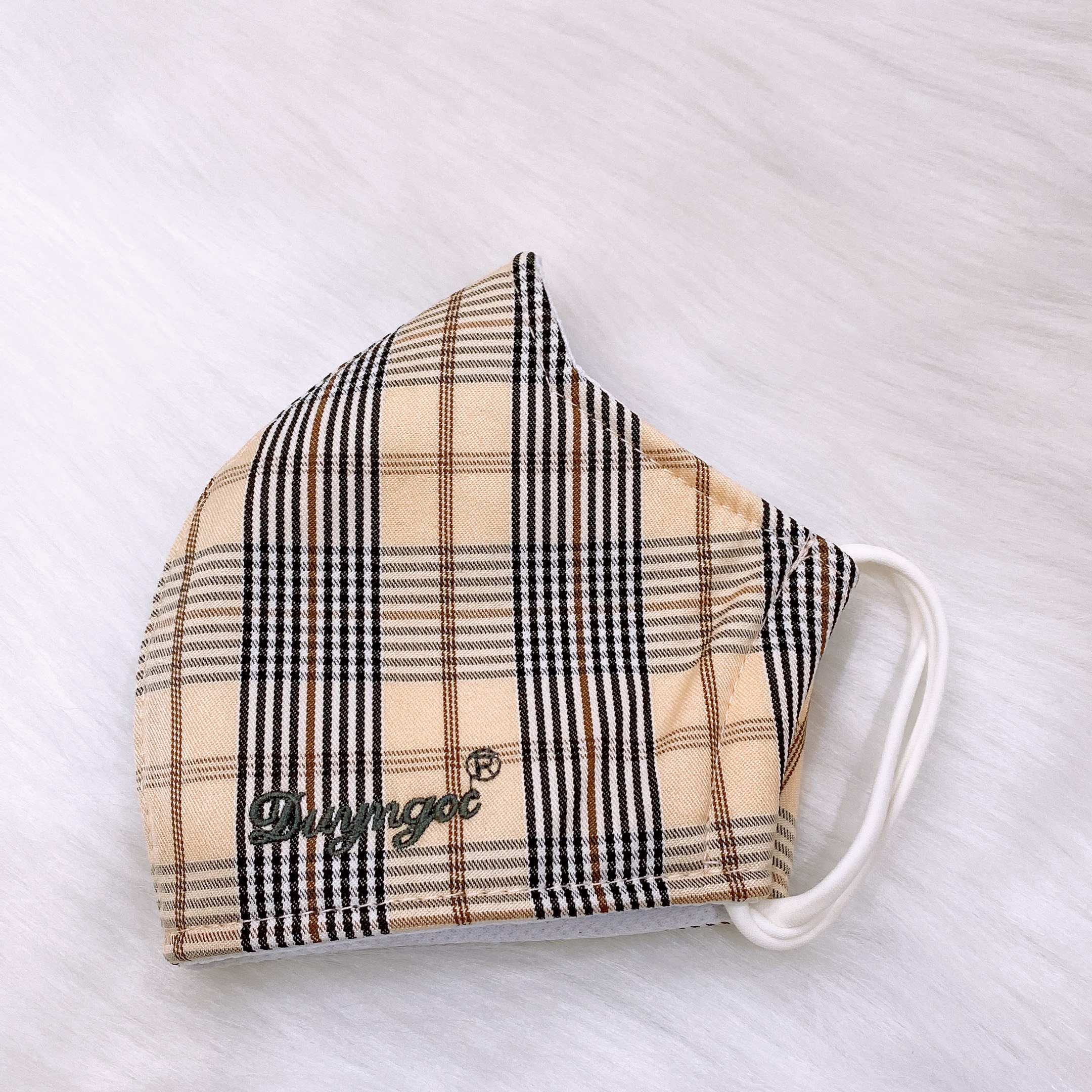 Khẩu Trang Vải Caro DN Duy Ngọc Cao Cấp, hàng chính hãng, chất liệu Cotton .