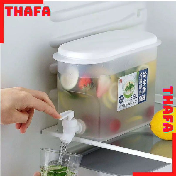 Bình đựng nước trái cây có vòi để tủ lạnh 3,5L hàng chính hãng THAFA