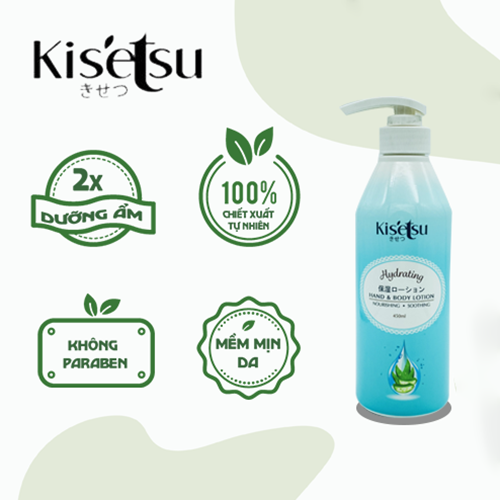 Sữa Dưỡng Thể Tái Tạo &amp; Sáng Da Kisetsu Cấp Ẩm Hương Nha Đam - 450ml