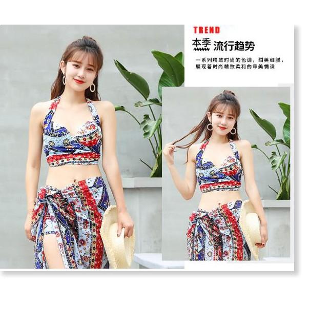 Bikini- Đồ Bơi 2 Mảnh Dạng Thổ Cẩm