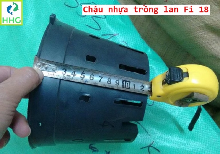10 chậu nhựa trồng lan Fi 18 - đường kính 18cm