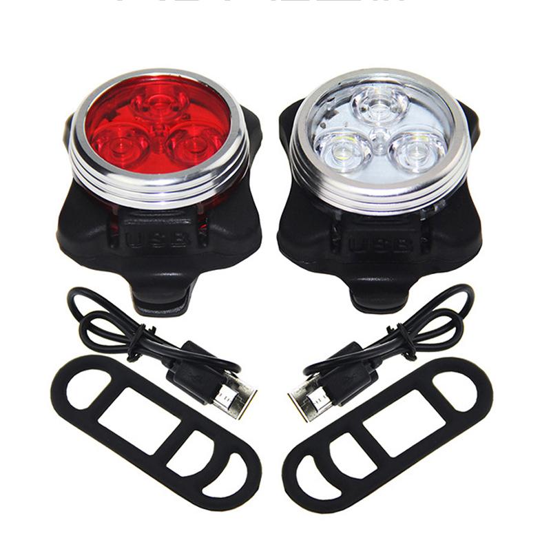 Đèn Led Chống Thấm Nước Sạc Usb Cho Xe Đạp