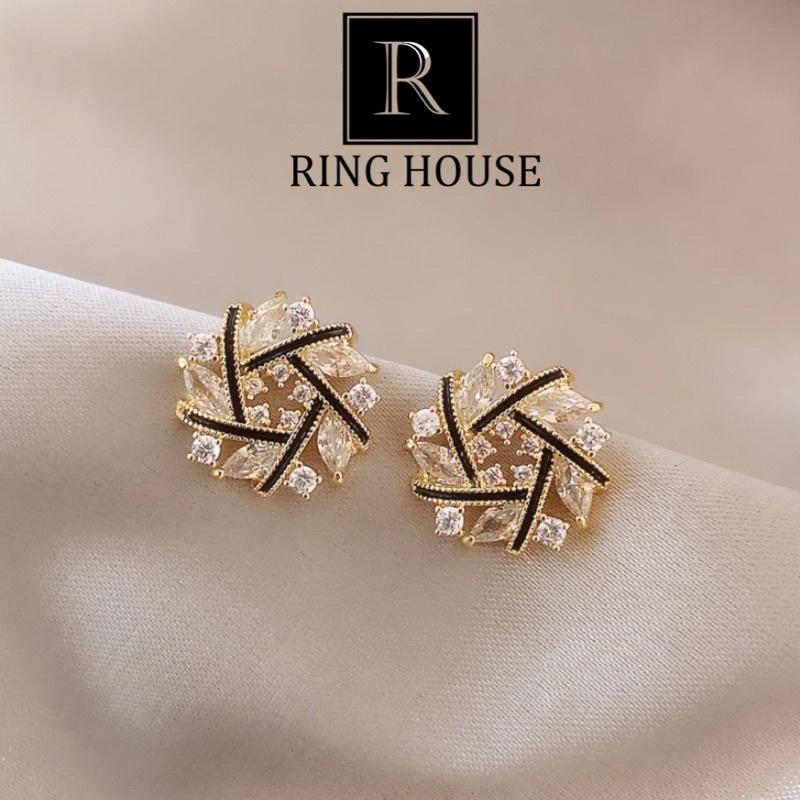 Bông Tai Khuyên Tai Nữ Cá Tính Ngũ Giác Sáng Đẹp Ring House
