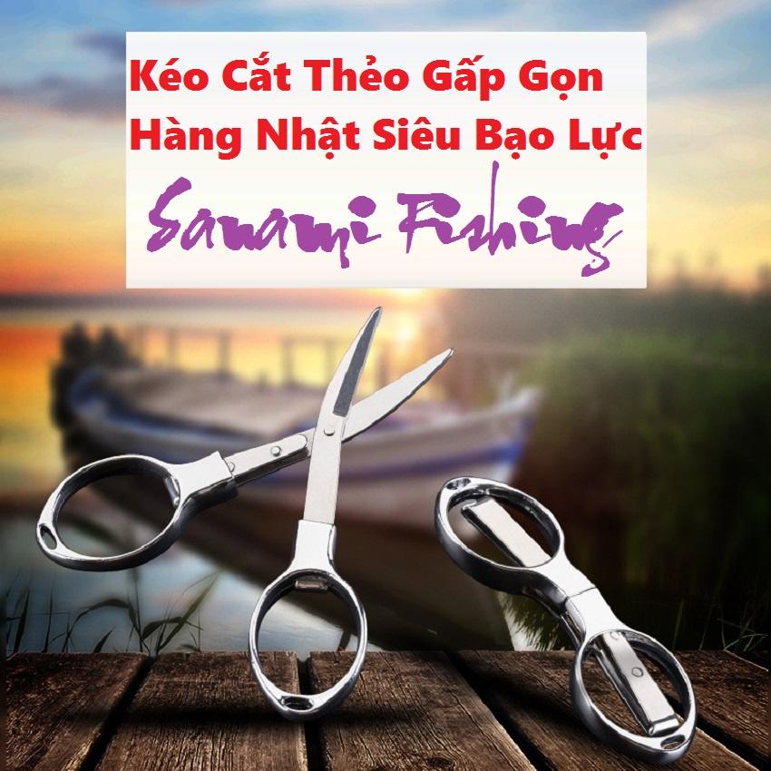 Kéo Cắt Dây Câu Cá Hình Số 8 SPK-44 Sanami Fishing ..Gấp Gọn Tiện Lợi Bằng Thép Không Gỉ