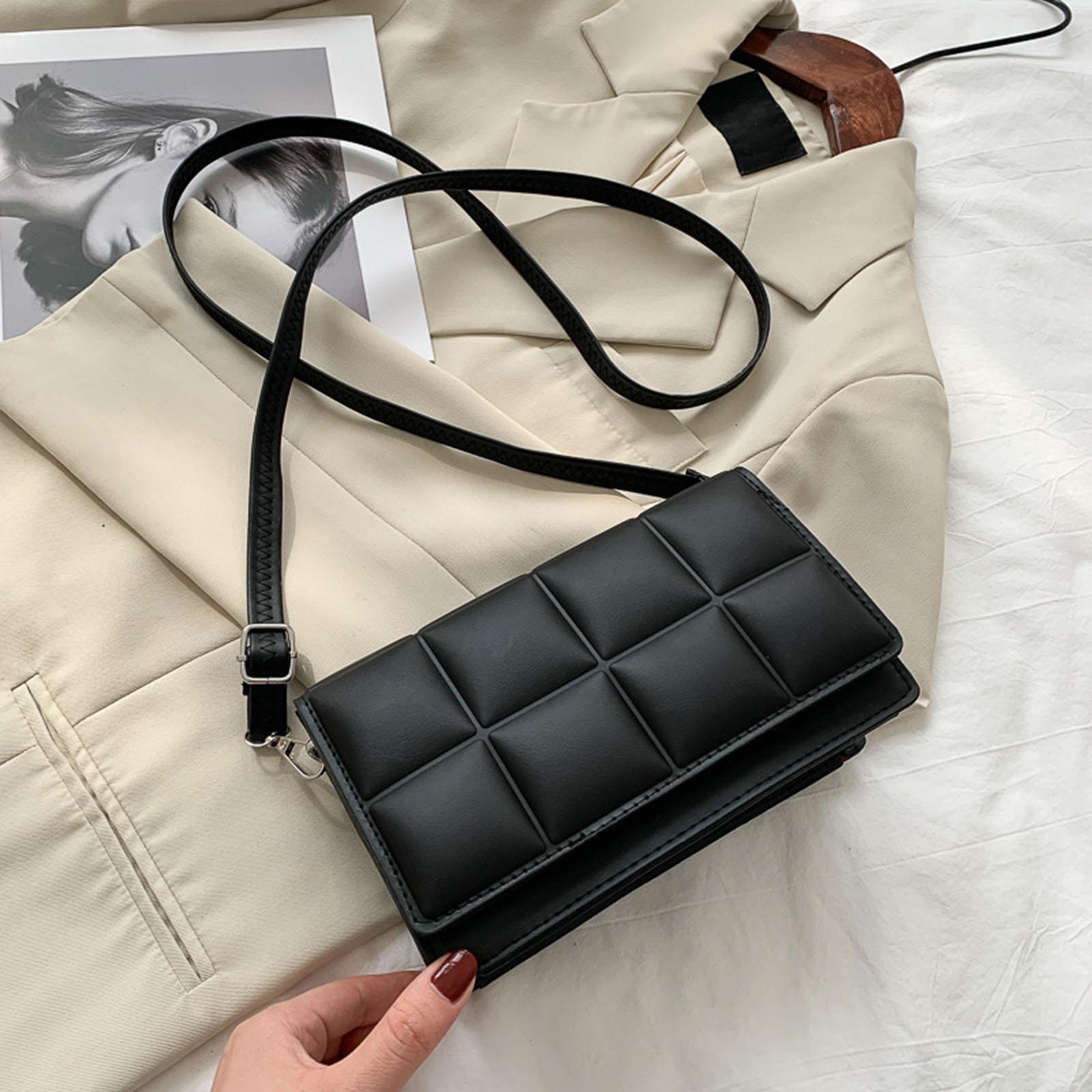 Women’s Satchel Top Handle Tote Single -Shoulder Bag Purse Soft Leather Crossbody Designer Handbag Big Capacity Checkered Bags