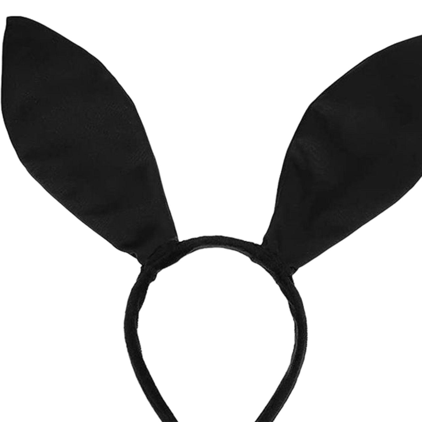 Women's Bunny Costume Set Rabbit Ear Headband Rabbit Tail for Carnival