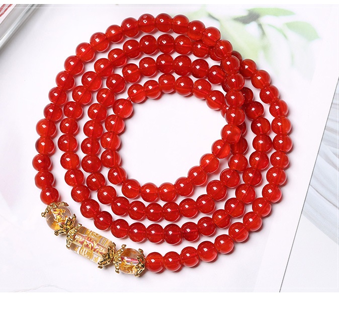 Vòng tay nữ thời trang giả đá siêu đẹp tràng 108 hạt may mắn bình an, hạt 6-8mm